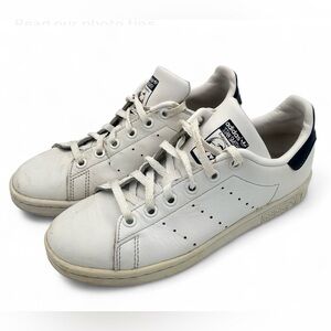 Adidas Stan Smith Kids 4.5 White Leather Sneakers Preowned Womens 6.5 Unisex